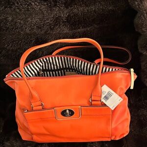 Kate Spade Orange tote bag.